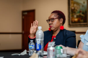 6 - Khalia raising hand 6 - Khalia raising hand